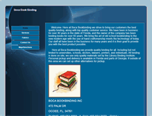 Tablet Screenshot of bocabookbinding.com
